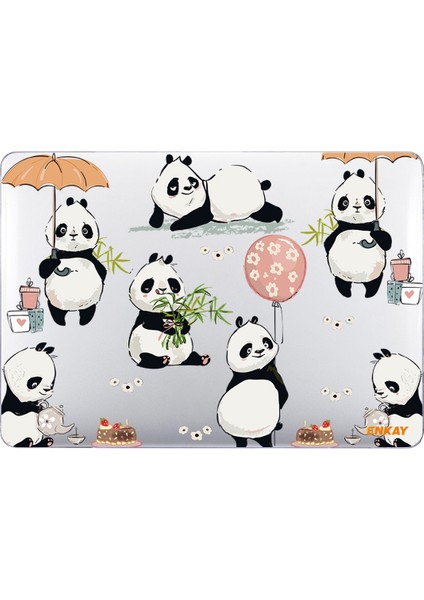 Enkay Hayvan Kristal Kılıf Macbook Pro 13.3 Inç A2251 Için Siyah - Beyaz (Yurt Dışından)