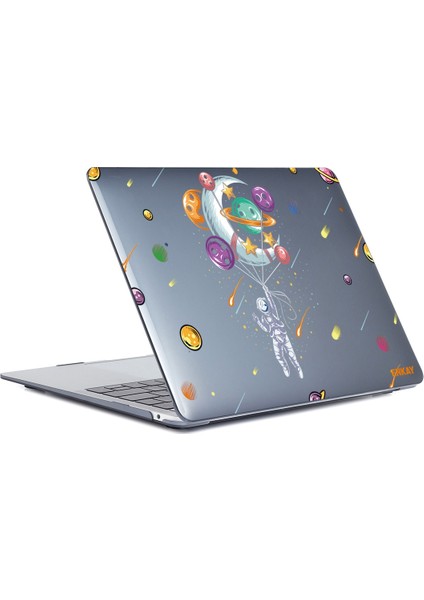 MacBook Pro 16.2 Inç A2485 2021 Için Enkay Yıldız Kristal Kılıf Balon Astronot (Yurt Dışından)
