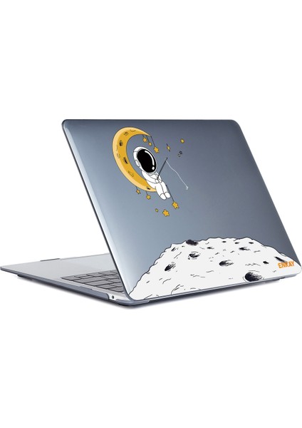 MacBook Pro 15.4 Inç A1707 / A1990 Için Enkay Kristal Kılıf Uzay Adamı No.3 (Yurt Dışından)