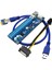 Dizüstü Pcı-E Yükseltici 1x Ila 16X Usb3.0 6pin Uzatma Kartı Güç Adaptörü Kablosu (Yurt Dışından) 1