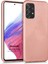 Matte Silicone Samsung Galaxy A53 5g Kılıf Rose Gold 1