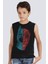 Yarım Kahraman Siyah Kısa Kollu Erkek Çocuk T-Shirt 1