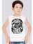 Zombi Rik Beyaz Kısa Kollu Erkek Çocuk T-Shirt 1