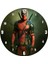 Cakatablo Film Karekteri Savaşçı Deadpool Duvar Saati (Çap 30X30 Cm) 1