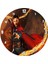 Cakatablo Doktor Strange ve Alev Kırbacı Duvar Saati (Çap 30X30 Cm) 1
