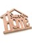 Home Sweet Kapı Duvar Süsü Boyanabilir Ham Mdf 2
