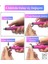Güçlü Tırnak Törpü Seti Yeni Trend Usb'li Üstün Tasarım Nail Drill Nail Art Pembe Renk 5