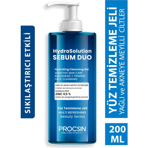 PROCSIN Hydrosolution Yüz Temizleme Jeli 200 ml