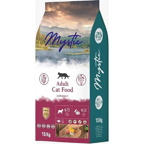 Mystic Gurme Az Tahıllı Yetişkin Kedi Maması 15 kg