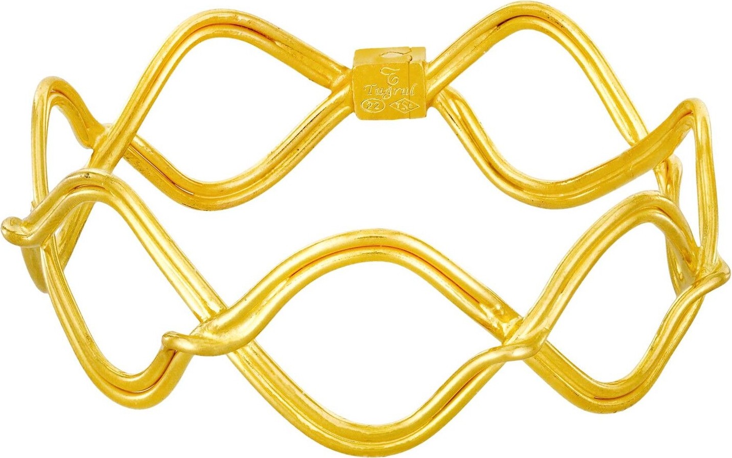 T51 Tuğrul Altın 25 Gr(Gram) 22 Ayar  Işçiliksiz Tarsus Burması Bilezik TBT0025