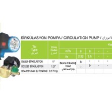 Yıldız Su Yıldızsu Dga 120 Güneş Enerjili Sıcak Su Sirkülasyon Pompası