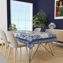 Adawall Home Blue Flowers Masa Örtüsü 160 x 220 cm