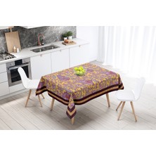 Adawall Home Mor Damask Desen Masa Örtüsü 160 x 220 cm