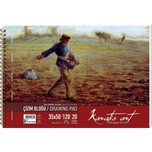 Keskin Color Karatis Art 120GR 35X50 20 Yaprak Spiralli Çizim Blok 482002-99