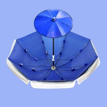 Açık Çift Katmanlı Güneş Şemsiyesi 1.8m Safir Mavi(Yurt Dışından)