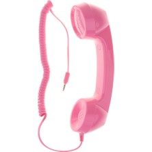 Gazechimp 3.5mm Retro Telefon Ahizesi - Pembe (Yurt Dışından)