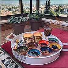 Kahvaltılık, Sosluk, Çerezlik 6'lı Renkli Toprak Kase Seti