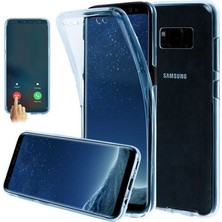 ZORE Galaxy S8 Plus Kılıf 360 Tam Koruma Şeffaf Silikon