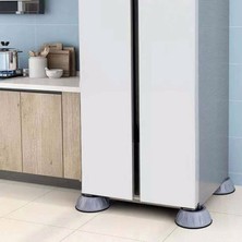 Bafra Zeytstore Beyaz Eşya Altlığı Ayağı 4 Adet Çamaşır Bulaşık Makinası Buzdolabı Yükseltici Titreşim Önleyici