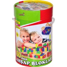 Onyıl Hediyelik Playwood 60 Parça Renkli Ahşap  Bloklar ONY-210 | 8682130992107