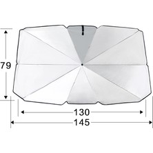 Puluz Araba Güneşliği Gümüş (Yurt Dışından)