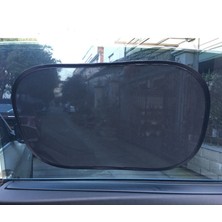 Puluz 3 Adet Araba Net Iplik Güneş Koruyucu Pencere Güneşlik Örtüsü Siyah ((Yurt Dışından)