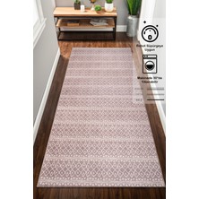 Konfor Halı Rugium Pera Etnik Desenli Yıkanabilir Yolluk Halı Pamuk Taban Dokuma Kilim 2330_31 100 x 150 cm