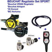 Beuchat Regülatör Set Sport VR300 Int, Ahtapot, Konsol, Bc Hortumu