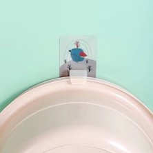 Ye Duo 1 Adet Renk Stili Rastgele Duvar Güçlü Kancalar Banyo Depolama Için Kendinden Yapışkanlı Kalıplama Duvara Monte Çok Fonksiyonlu Lavabo Rafı Duvarda Temizlikçi (Yurt Dışından)
