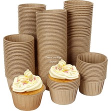Trend Hediye Sepeti Cupcake Kek Kalıbı Kraft 50'li
