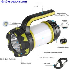 Daily Link Dailylink 100W USB Şarj LED Lamba Su Geçirmez Kamp El Feneri