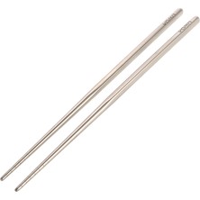 Lixada 1 Çift Titanyum Chopstick - Gümüş (Yurt Dışından)