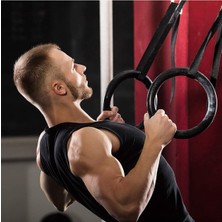 Slipt Crossfit - Jimnastik- Pilates Halkası Gym Ring Barfiks Halkası Siyah