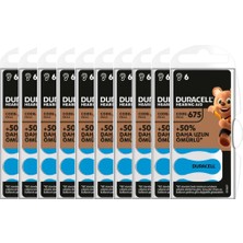 Duracell 675 Numara İşitme Cihazı Pili 6x10 60 Adet