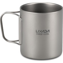 Lixada 220 ml / 450 ml Titanium Çift Duvar Fincan Su (Yurt Dışından)