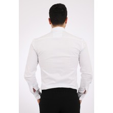 Stil Kombin Stil Kombin Slim Fit Likralı Zincirli Gömlek