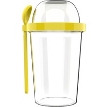 Zweikell Capsule Sarı Bpa Içermez 550 ml Atıştırmalık Kabı