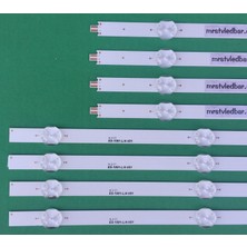 Arçelik B43L 8752 5s LED Bar, A43L 8740 5b, ARÇELİK_43_CRYSTAL_1X3+1X4_L_1313FC_7S1P