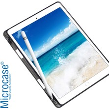 Microcase iPad 9.nesil 2021 10.2 Inch Kalem Koymalı Silikon Kılıf - Siyah