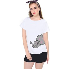 Rock&Roll Anne Bebek Beyaz Kısa Kollu Kadın Şort Takımı