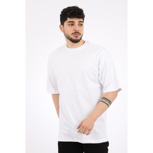 Stil Kombin Stil Kombin Düz Basic Oversize Tişört Bld