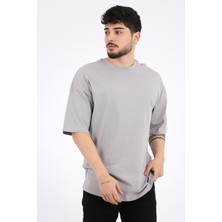 Stil Kombin Stil Kombin Düz Basic Oversize Tişört Bld