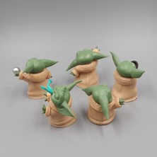 Tfoeys Figür Star Wars 5-8 cm 5'li Bebek Yoda Aksiyon Figürleri Dekorasyon Oyuncak Hareketli Model (Yurt Dışından)