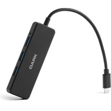 Dark USB Type-C to 4 Port USB 3.0 HUB Çoklayıcı (DK-AC-USB31X41A)