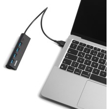 Dark USB Type-A to 1xUSB Type-C Şarj + 4xUSB 2.0 Çoklayıcı HUB (DK-AC-USB346)