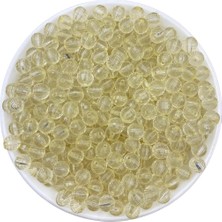 Hedef Bijuteri 8mm Krem Renk Akrilik Dünya Model Boncuk,takı , Çanta Yapım Boncuğu (50GR,~200 Adet)