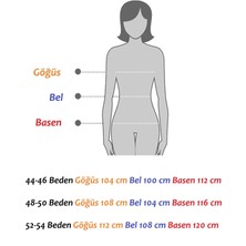 Modayız Kısa Kol Büyük Beden Şifon Bordo Elbise 13E-2066