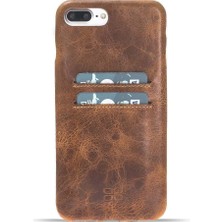 Bouletta Apple iPhone 7-8 Plus Uyumlu Deri Kartlıklı Arka Kapak Uccc V18 Taba