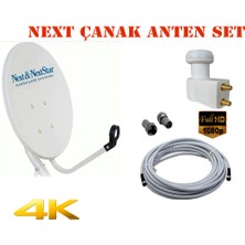 Next Çanak Anten Set 70 cm Ofset+Hd Tekli LNB2+20M Kablo