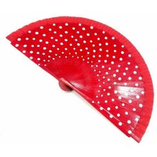 Çift Taraflı Puantiyeli Bambu Yelpaze